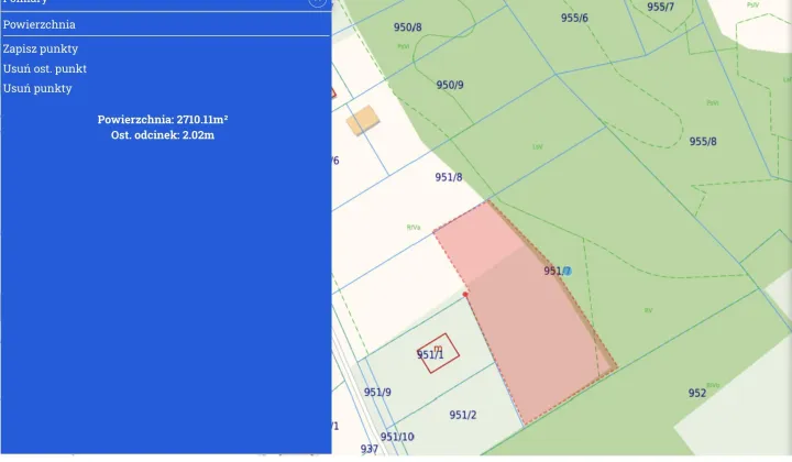 Działka rolno-budowlana Włosań Kąty, ul. Kąty