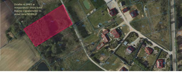 Działka rolno-budowlana Sikory. Zdjęcie 1