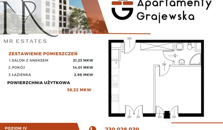 Mieszkanie 2-pokojowe Warszawa Praga-Północ, ul. Grajewska