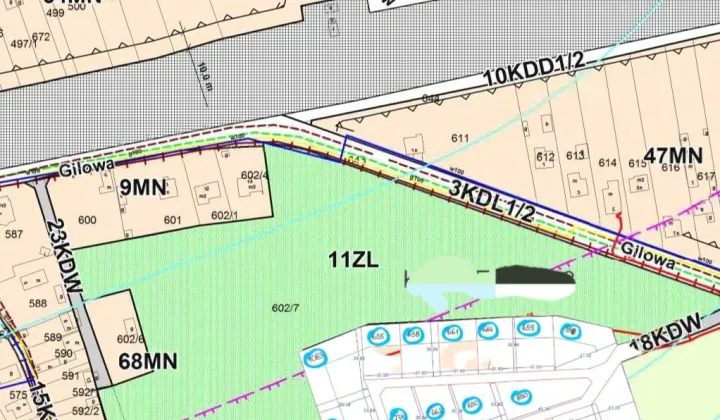 Działka budowlana Dąbrowa Górnicza Sikorka, ul. Gilowa