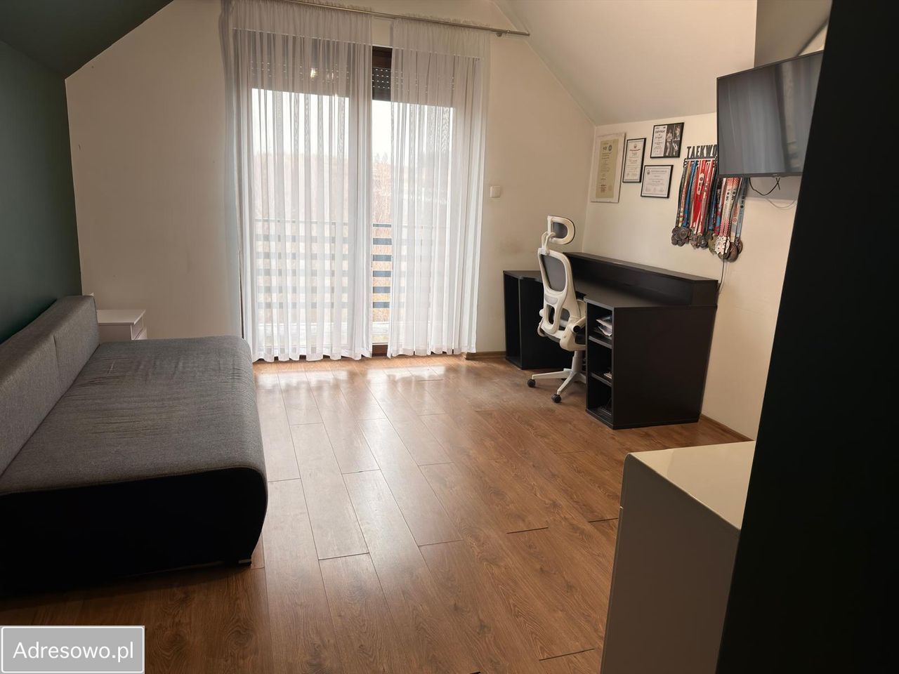 dom wolnostojący, 4 pokoje Działoszyn, ul. Zielona. Zdjęcie 2