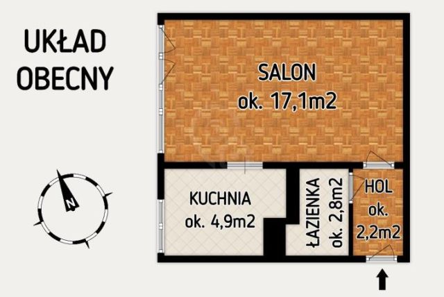 Mieszkanie 1-pokojowe Wrocław, ul. Komandorska. Zdjęcie 8