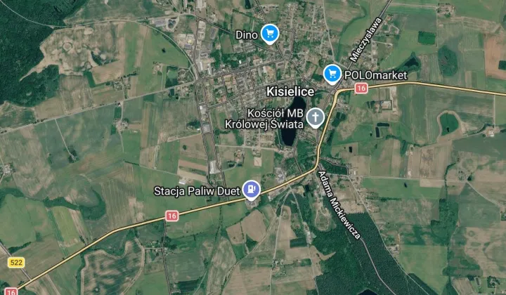 Działka budowlana Kisielice, ul. Bolesława Prusa