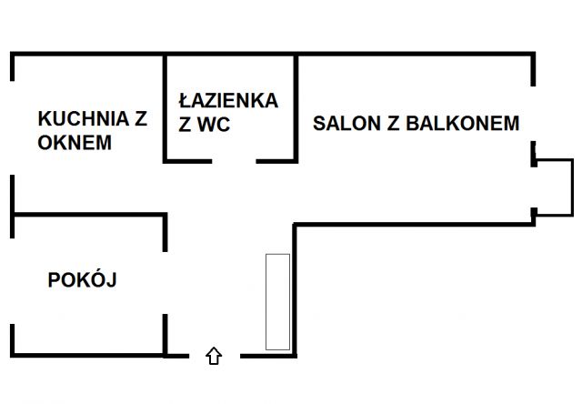 Mieszkanie 2-pokojowe Olsztyn Pojezierze, ul. Dworcowa. Zdjęcie 1