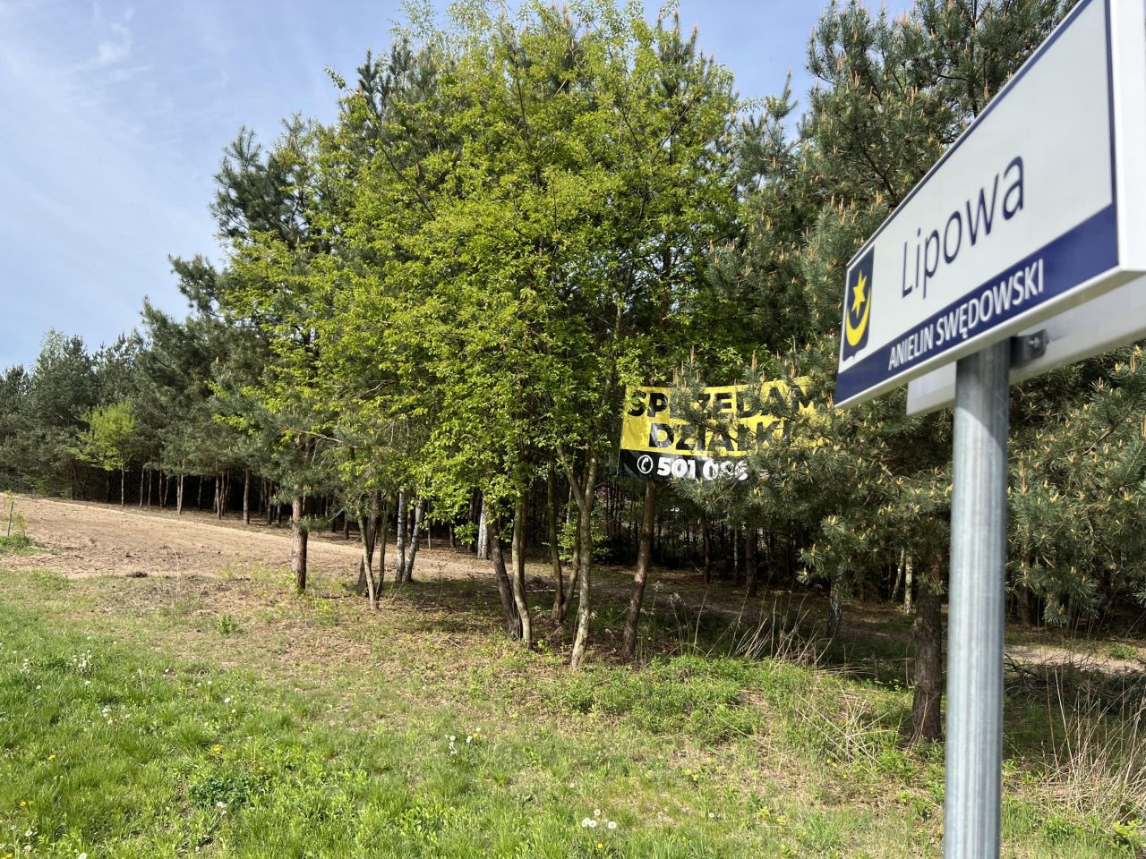 Działka budowlana Anielin Swędowski