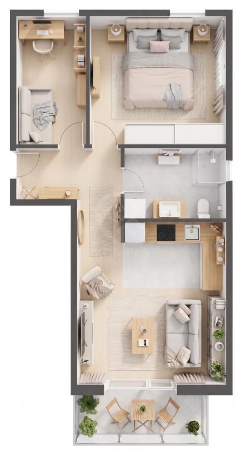 Mieszkanie 3-pokojowe Wrocław, ul. Tymiankowa. Zdjęcie 13