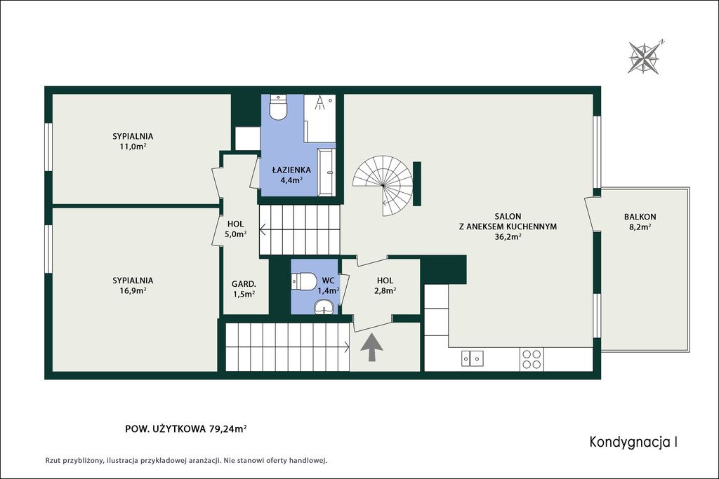 Mieszkanie 4-pokojowe Warszawa Wawer, ul. Poprawna. Zdjęcie 28