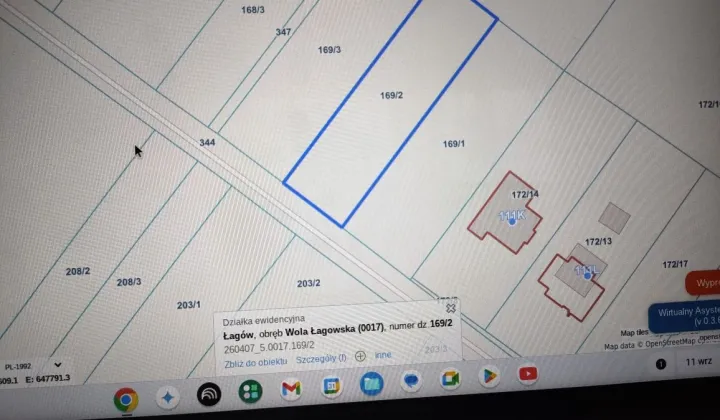 Działka rolno-budowlana Wola Łagowska