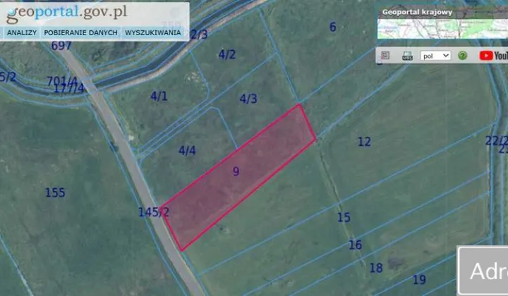 Działka rolna Nowogardek