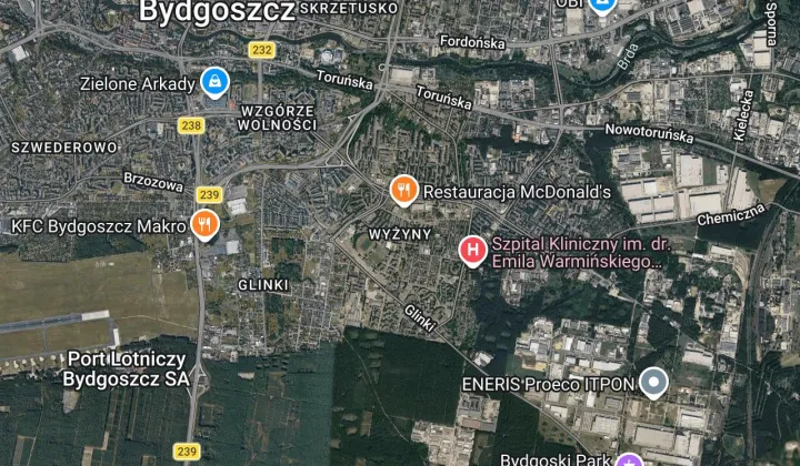 Mieszkanie 1-pokojowe Bydgoszcz Wyżyny, ul. Ku Wiatrakom