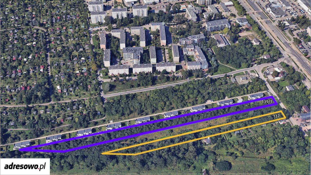 Działka na sprzedaż bez pośredników 
 
 ul. Stanisława Przybyszewskiego 
 
 Łódź Zarzew - Widok 3