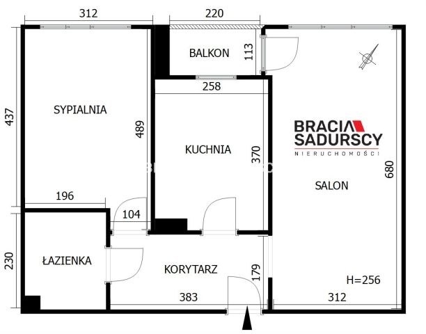 Mieszkanie 2-pokojowe Kraków Grzegórzki, ul. Dąbska. Zdjęcie 5