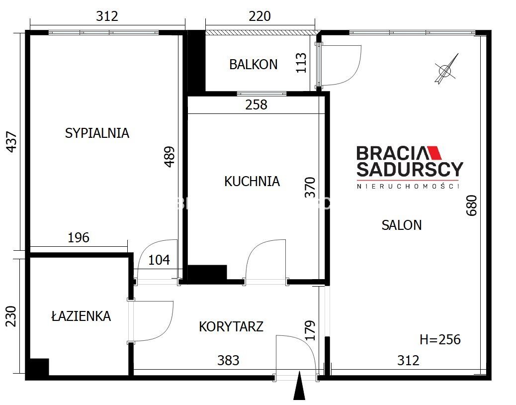 Mieszkanie 2-pokojowe Kraków Grzegórzki, ul. Dąbska. Zdjęcie 5