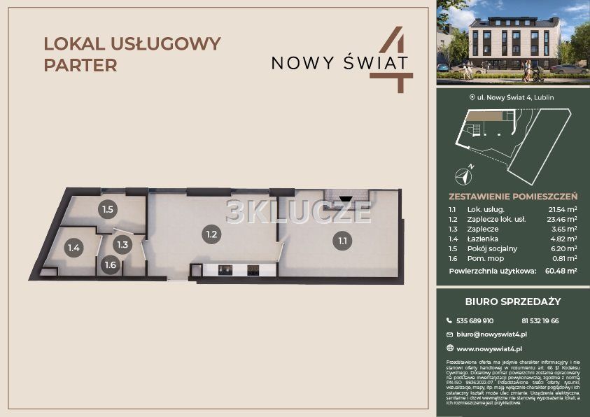 Lokal Lublin Śródmieście, ul. Nowy Świat. Zdjęcie 2