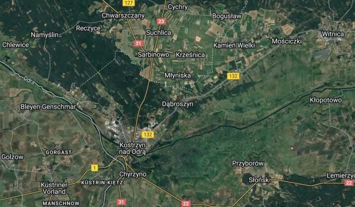 Działka rolna Dąbroszyn