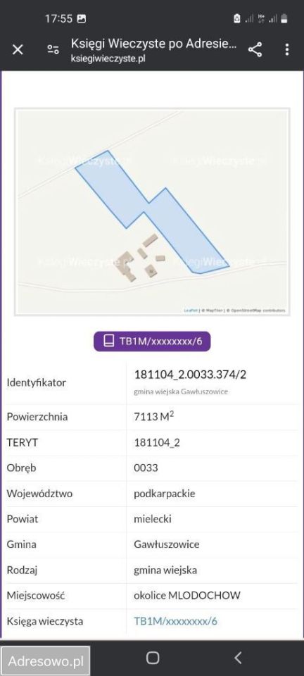 Działka budowlana Młodochów. Zdjęcie 2