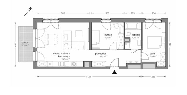 Mieszkanie 3-pokojowe Katowice Brynów, ul. Ceglana. Zdjęcie 7