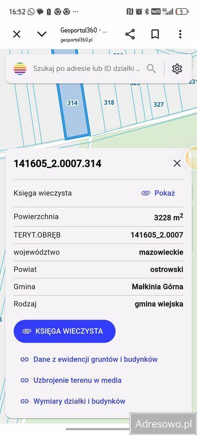 Działka budowlana Glina. Zdjęcie 2