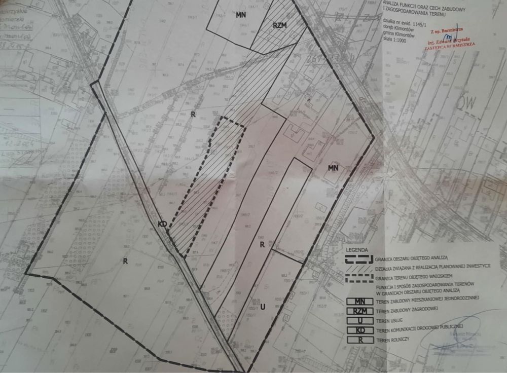 Działka budowlana Klimontów, ul. Partyzantów