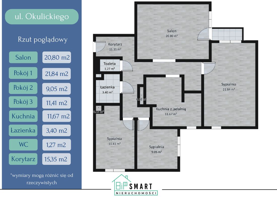 Mieszkanie 4-pokojowe Stalowa Wola, ul. gen. Leopolda Okulickiego. Zdjęcie 17