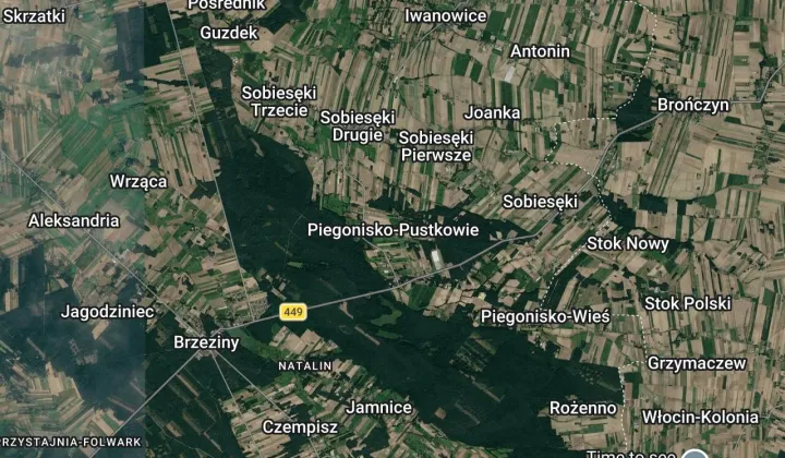 Działka rolna Piegonisko-Pustkowie