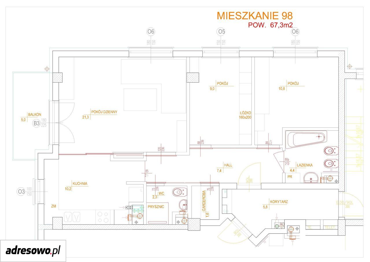 Mieszkanie 3-pokojowe Warszawa Targówek, ul. Jana Szczepanika. Zdjęcie 21