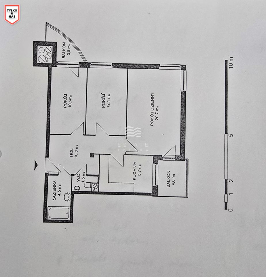Mieszkanie 3-pokojowe Gdynia Śródmieście, pl. Kaszubski. Zdjęcie 7