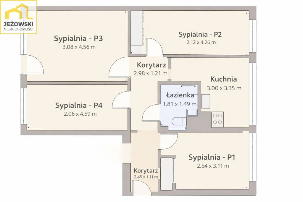 Mieszkanie 4-pokojowe Lublin Kalinowszczyzna, ul. Stefana Okrzei. Zdjęcie 8