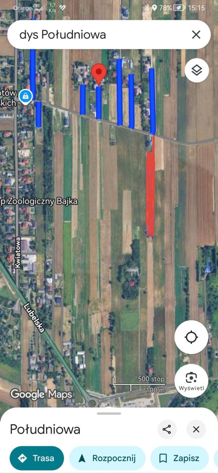 Działka rolno-budowlana Dys, ul. Południowa. Zdjęcie 3