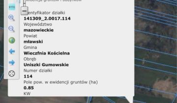 Działka rolna Uniszki Gumowskie