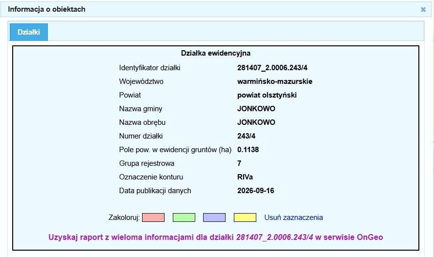Działka rolno-budowlana Jonkowo, ul. Klonowa. Zdjęcie 5