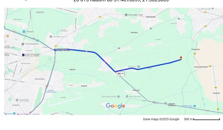 Działka budowlana Myśliszewice, ul. Długa