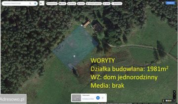 Działka budowlana Woryty