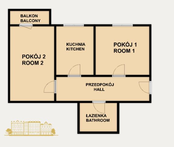 Mieszkanie 2-pokojowe Kraków Ruczaj, ul. Raciborska. Zdjęcie 8