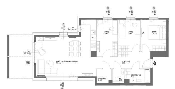 Mieszkanie 4-pokojowe Pruszcz Gdański, ul. Jana Kasprowicza. Zdjęcie 22