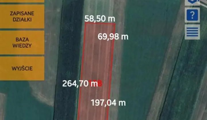 Działka rolna Domaszew