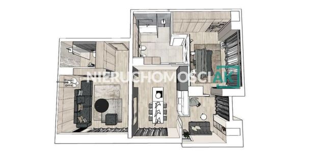 Mieszkanie 3-pokojowe Poznań Centrum, ul. Towarowa. Zdjęcie 18