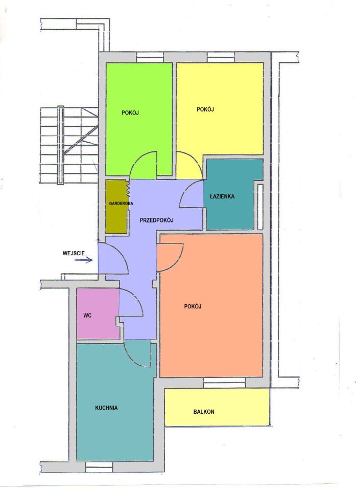 Mieszkanie 3-pokojowe Kraków Prądnik Biały, ul. Feliksa Konecznego. Zdjęcie 17