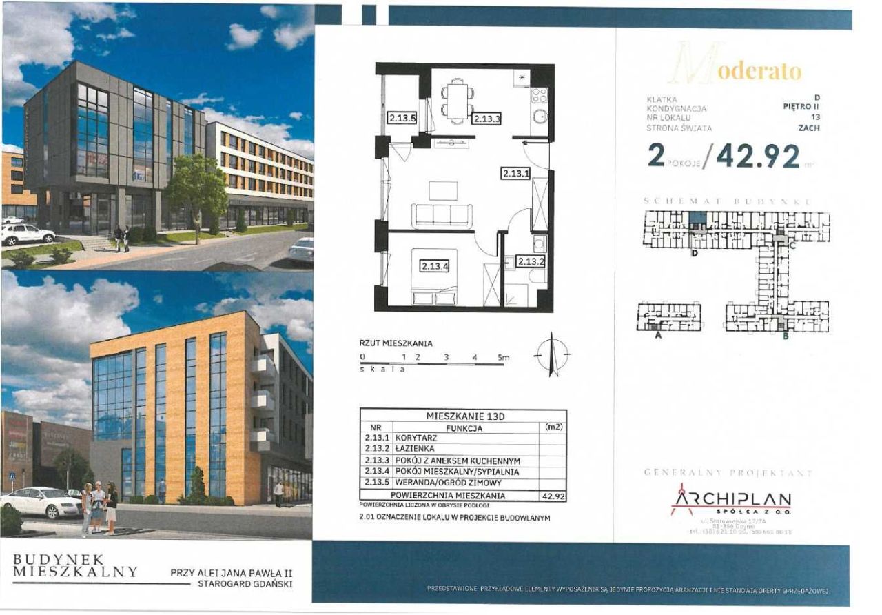 Mieszkanie 2-pokojowe Starogard Gdański. Zdjęcie 3