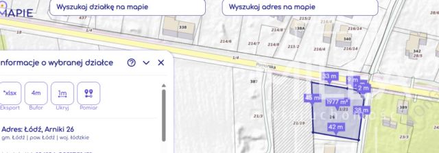 Działka inwestycyjna Łódź Widzew, ul. Arniki. Zdjęcie 2