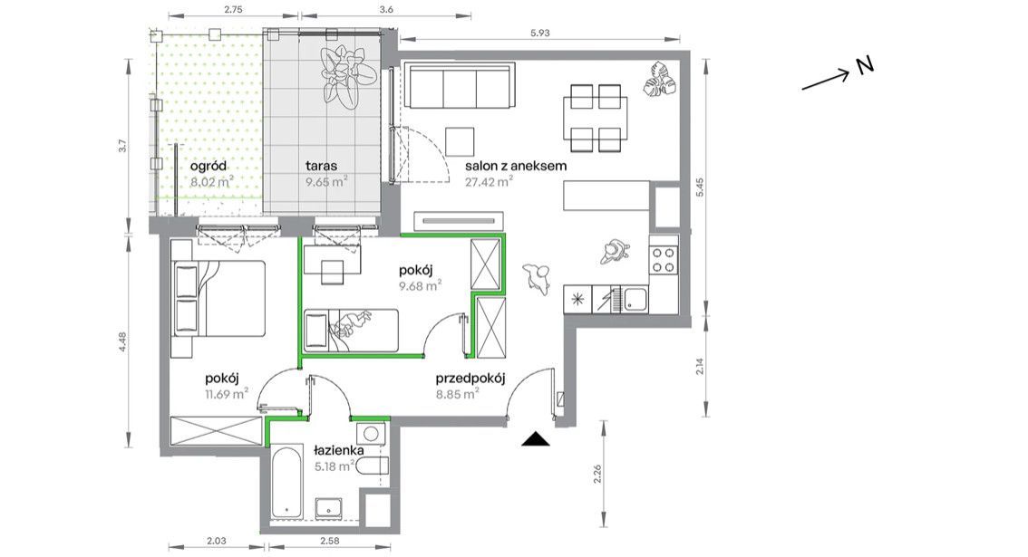 Mieszkanie 3-pokojowe Warszawa Bemowo, ul. Szeligowska. Zdjęcie 5