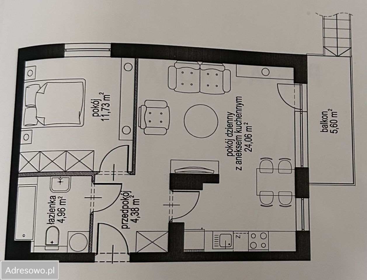 Mieszkanie 2-pokojowe Józefosław, ul. Wilanowska. Zdjęcie 5