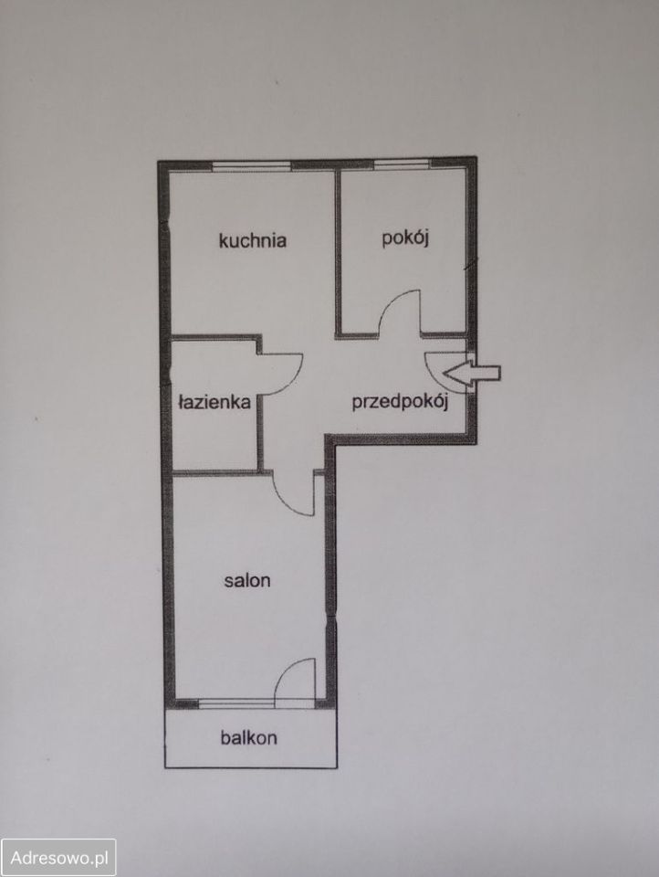 Mieszkanie 2-pokojowe Elbląg, ul. Leopolda Okulickiego. Zdjęcie 3