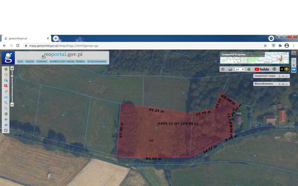 Działka rolno-budowlana Glinik Zaborowski. Zdjęcie 3
