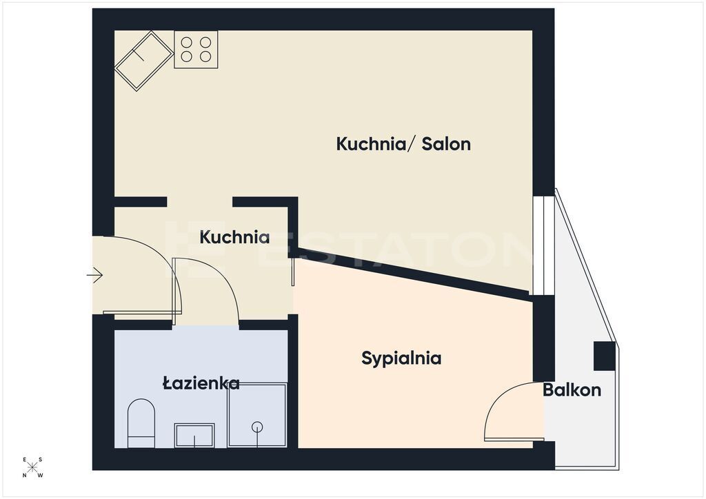 Mieszkanie 2-pokojowe Rzeszów, ul. Kurpiowska. Zdjęcie 2