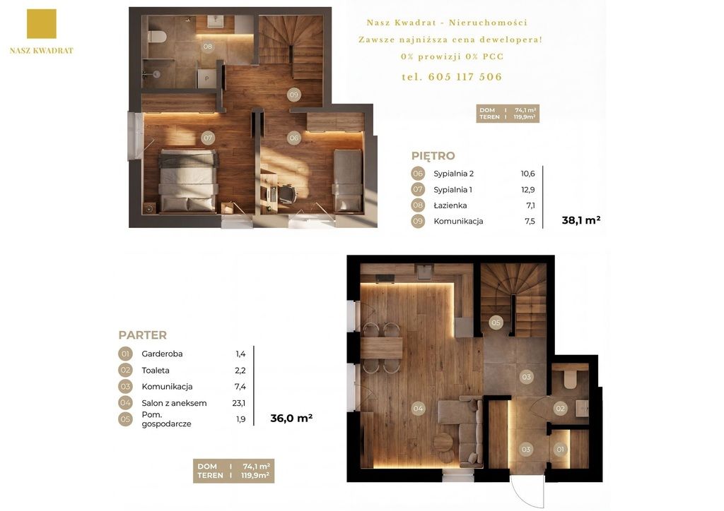 dom szeregowy, 4 pokoje Łódź Nowosolna. Zdjęcie 2