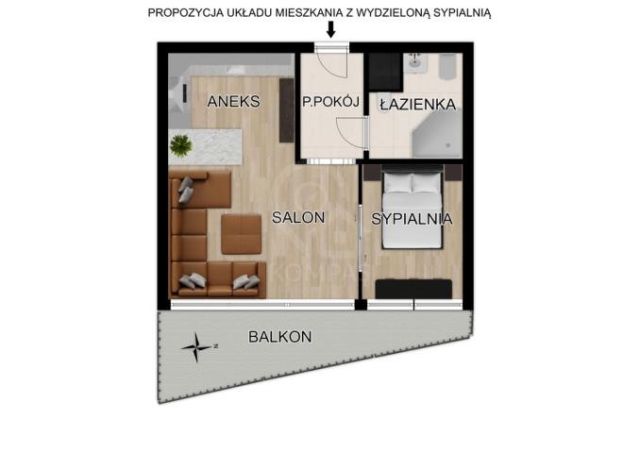 Mieszkanie 1-pokojowe Wrocław Fabryczna, ul. Aleksandra Ostrowskiego. Zdjęcie 10