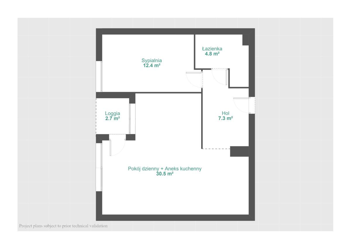 Mieszkanie 2-pokojowe Poznań Grunwald, ul. Kamiennogórska. Zdjęcie 18