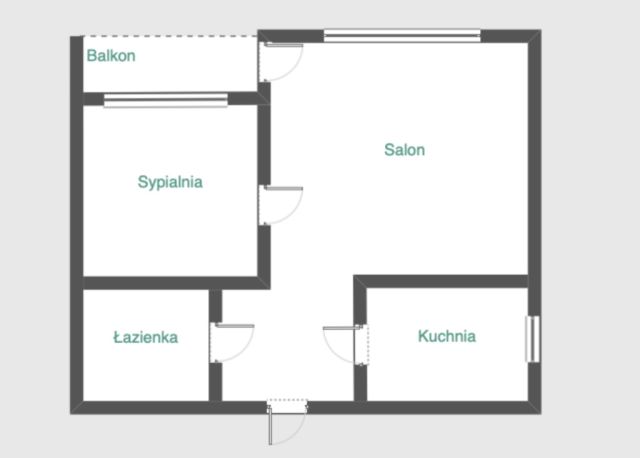 Mieszkanie 2-pokojowe Łódź, ul. Stanisława Popowskiego. Zdjęcie 9