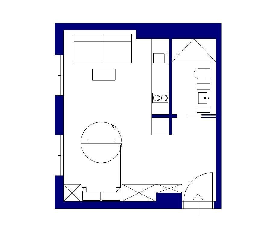 Mieszkanie 1-pokojowe Wrocław Krzyki, ul. Mielecka. Zdjęcie 14